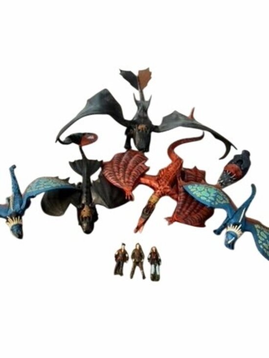 Dreamworks Other - How To Train Your Dragon Action Figure Set - Dragons & Characters Detailed & Art